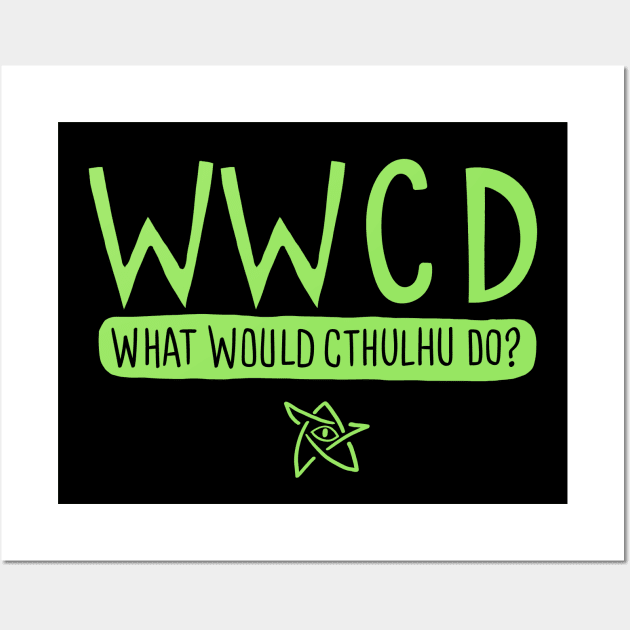 What Would Cthulhu Do? Wall Art by Queenmob